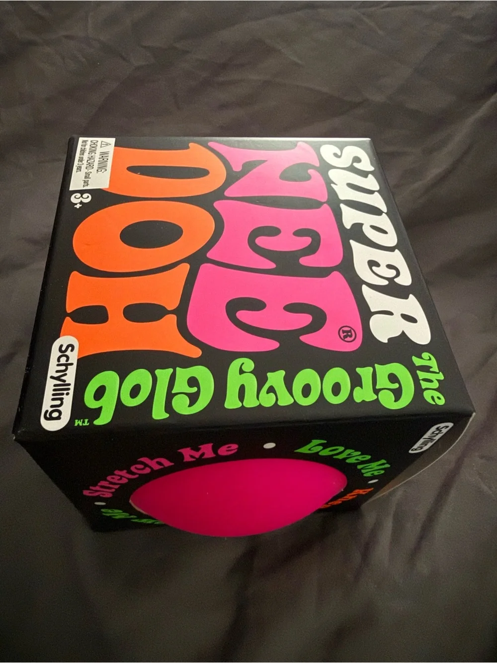 Nee Doh The Groovy Glob Sensory Squishy Ball - Pink